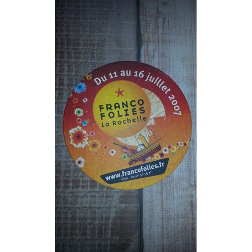 Sous-Bock Franco Folies De La Rochelle 2007 Avec Kronenbourg