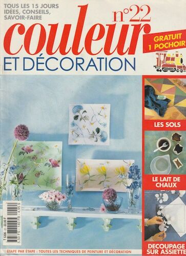 Couleur Et Décoration 22 - Les Sols - Le Lait De Chaux - Découpage Sur Assiette