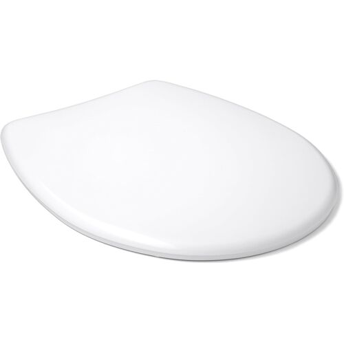 SUBZONAL-Abattant WC Universel | Idéal pour Remplacement | Démontage Rapide pour Nettoyage Facile | Thermoplastique | Fabriqué en Espagne | Fixation Facile | Forme Ovale - Modèle Standard - Blanc