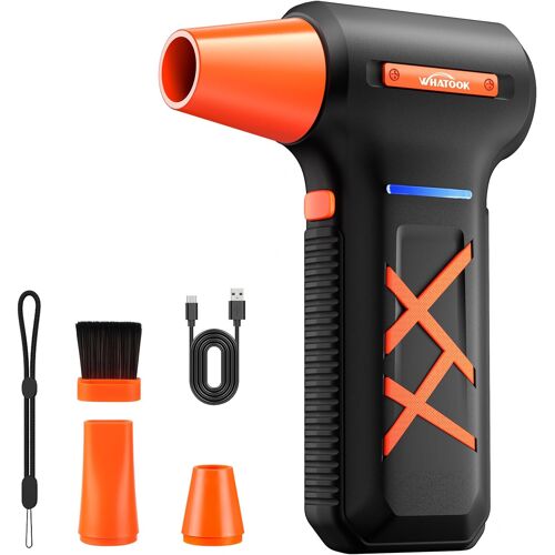 JEXNOVASHOP-Souffleur Air Comprimé: 250000 TR/Min Pulvérisation d¿Air Comprimé avec 270 Minutes d'autonomie Ultra-Longue, 3 Vitesses Souffleur Puissant pour PC Duster, Nettoyage PC, Maison, Voiture
