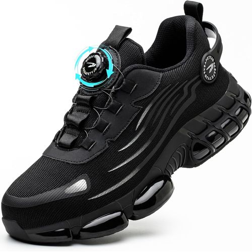 Jexnovashop-Chaussures De Sécurité Hommes Légère Chaussures De Travail Respirantes Basket Securite Embout En Acier Mode Confortable Antidérapante Chaussure De Securite 38-46 Eu