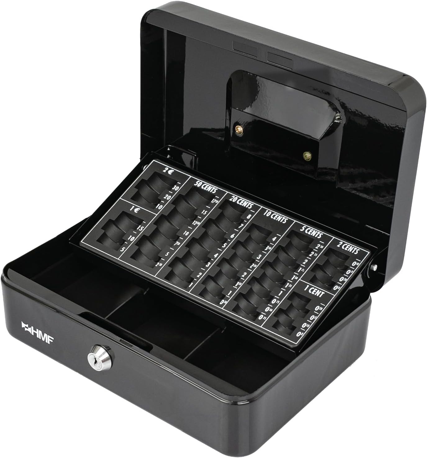 LaBlanc - Petite Caisse à Monnaie Avec Serrure à Combinaison – Caisse à Monnaie En Métal Durable Avec Plateau De Rangement Verrouillable, 15 × 12 × 8 Cm (bleu, Petit