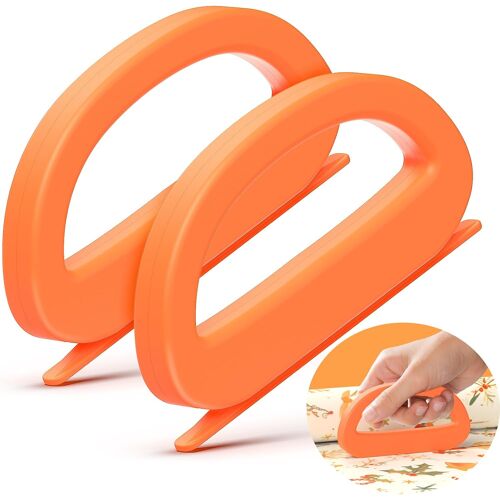 Jexnovashop-Lot De 2 Cadeau Cutter Papier Avec Lames Aux Deux Extrémités | Cutter D'emballage Pour Noël, Anniversaires Et Vacances