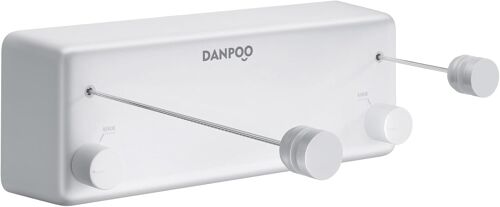 JEXNOVASHOP-Corde à Linge rétractable | Ligne à Linge très résistante pour l'intérieur et l'extérieur | Ligne à Linge Murale en Acier Inoxydable | Étendoir à Linge rétractable à Suspendre