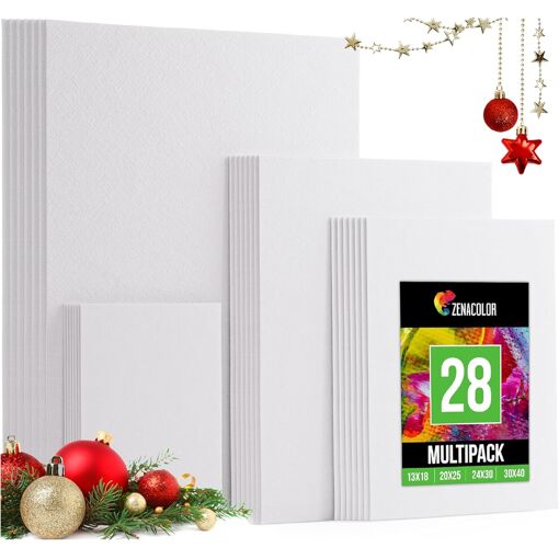 Petite Toile Blanche Pour Peinture Acrylique Ou Huile - Format Mini Pour Artistes Et Essais