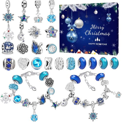 Jexnovashop-Calendrier De L'avent 2025 Bijoux Pour Filles, 24 Surprises Calendrier De L'avent Bijoux Cadeaux De Noël Pour Enfants Et Jeunes Femmes, Cadeaux De Noël Et D'anniversaire Cadeau Surprise