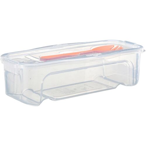 Jexnovashop-Cuiseur À Légumes À Micro-Ondes 1,3 L Boîte De Cuisson Des Aliments Avec Passoire Fourchette Cuillère Cuisine Pâtes Nouilles Fraîcheur Organisateur