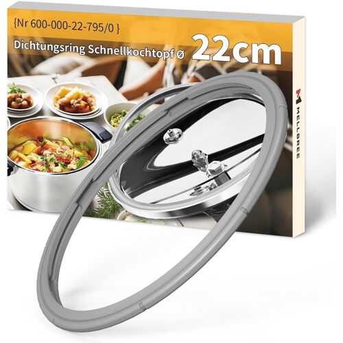 Jexnovashop-Joint D'étanchéité De 22 Cm Pour Fissler Joint D'étanchéité De Rechange Pour Fissler Vitaquick, Vitavit Comfort/Premium/Edition Autocuiseur, Fabriqué Après 2010 | 600-000-22-795/0 (Après