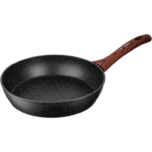 Jexnovashop-Master Black Poêle À Frire En Aluminium De 24 Cm | Revêtement Antiadhésif | Tous Types De Plaques, Y Compris Induction | Poignée Ergonomique Soft-Touch | Résistante À La Chaleur