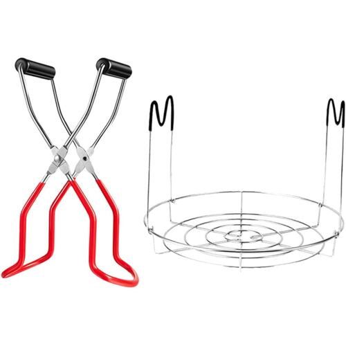 Jexnovashop-1 Lot De 2 Supports De Conserves En Acier Inoxydable Pour Bocaux Stérilisateurs Grilles De Four Petites Grilles Pinces Pour Bocaux De Cuisson