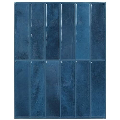vidaXL Carrelage rectangulaire 50 pcs Bleu 29 x 23 x 0,08 cm
