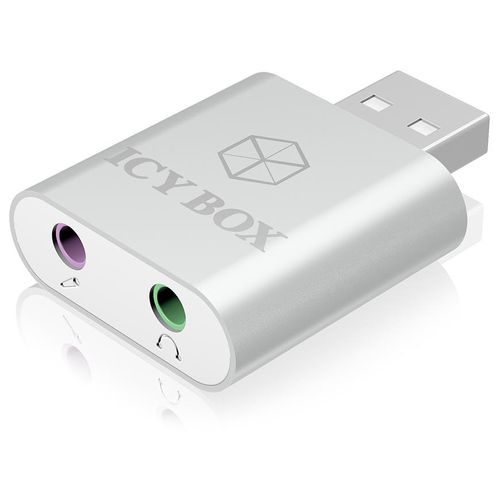 ICY BOX IB-AC527 - Carte son - 16 bits - 48 kHz - stéreo - USB 2.0 - HS-100B