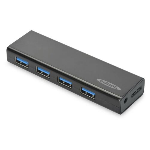 Ednet - Concentrateur (hub) - 4 x SuperSpeed USB 3.0 - de bureau