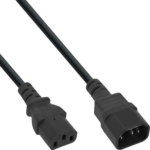 InLine 16603A câble électrique Noir 0,3 m Coupleur C13 Coupleur C14