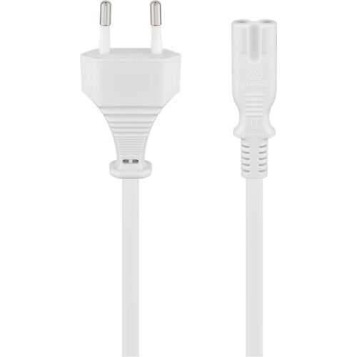 Goobay 93987 câble électrique Blanc 3 m Prise d'alimentation type C Coupleur C7