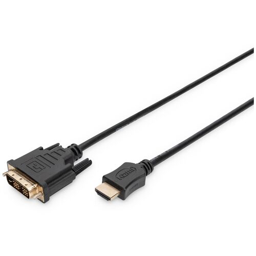 ASSMANN - Câble adaptateur - HDMI mâle pour DVI-D mâle - 3 m - double blindage - noir