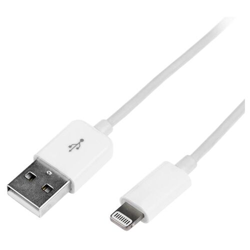 LogiLink 1m, Lightning - USB Blanc