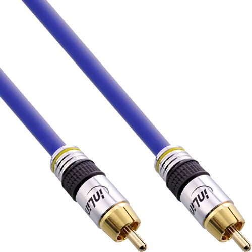 InLine 4043718108374 câble audio 25 m RCA Bleu