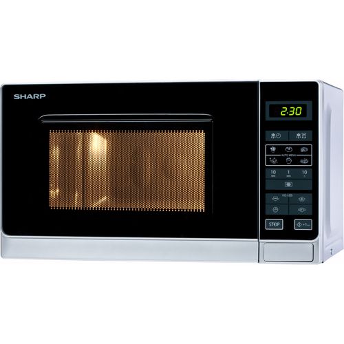 Sharp R-242(IN)W - Four micro-ondes monofonction - 20 litres - 800 Watt - argent