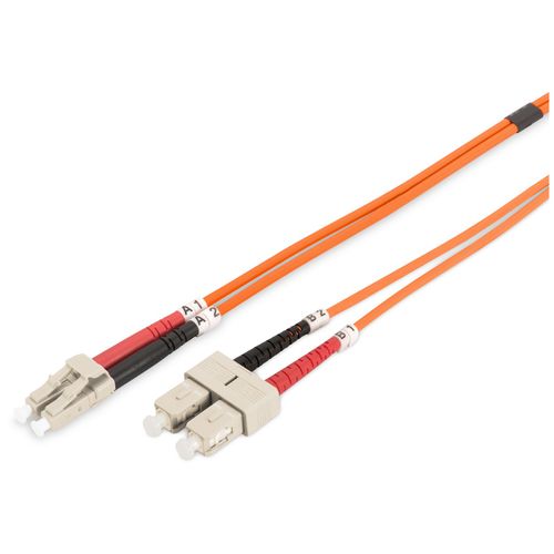Digitus Câble de brassage multimode à fibre optique, LC / SC