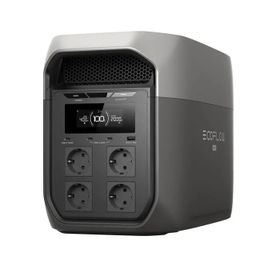 Station d'alimentation portable - ECOFLOW - DELTA 3 MAX - 2 674 W max - Bluetooth - WiFi - Noir et gris