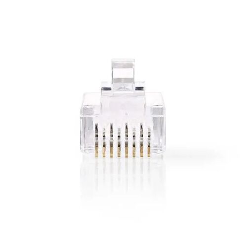 Connecteur RJ45 - NEDIS - CCGB89305TP - Stranded UTP CAT6 - Plaqué or - Transparent