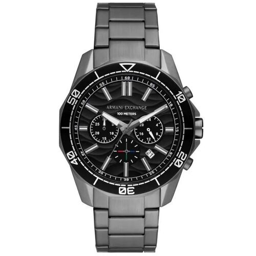 Montre Homme Armani Exchange - Ax1959 En Acier Inoxydable Gun - Etanche 10 Atm