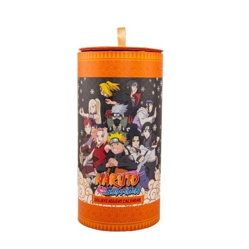 Calendrier de l'Avent Naruto Deluxe - Cinereplicas - 24 boîtes cadeaux - Parchemin déployable - Bandeau de Naruto