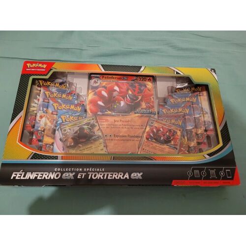 Coffret Pokemon Felinferno Ex Et Torterra Ex
