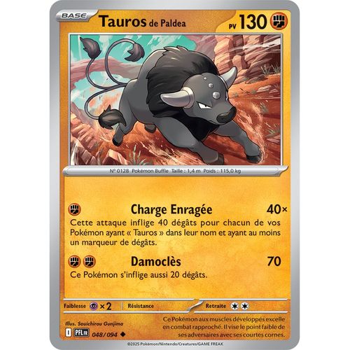 Tauros De Paldea - 048/094 - Flammes Fantasmagoriques