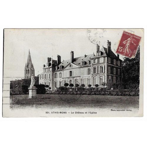 Carte Postale N°501, Athis-Mons , Le Château Et L'Église