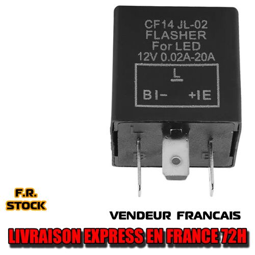 Répétiteur Relais Cf14 Clignotant Led 12v Flasheur Flasher Moto Voiture Scooter