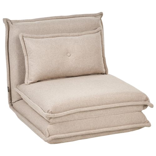 Fauteuil convertible DELLEN Tissu Beige