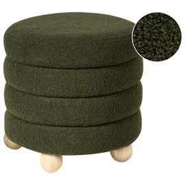 Pouf CHILLY Bouclé Vert