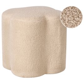 Pouf MANCOS Bouclé Beige