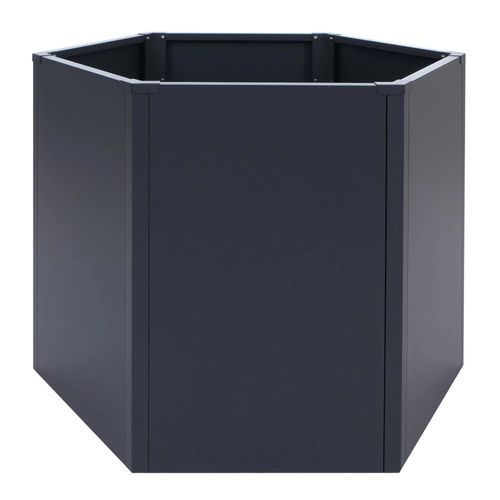 Jardinière Sur Pied Hwc-P64, Jardinière Métallique Sur Pied Pour Légumes/Plantes, Bac À Fleurs, Pot De Fleurs, Jardin, Acier, 77 X 100 X 88 Cm   Anthracite