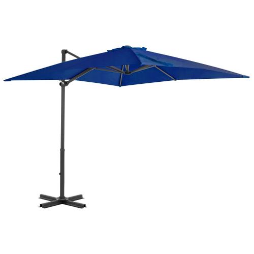 Prolenta Premium - Parasol De Jardin En Porte-À-Faux Mât En Aluminium Bleu Azuré