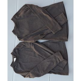 Lot Deux Sous Pull Gris Marque Décathlon Taille 6 Ans