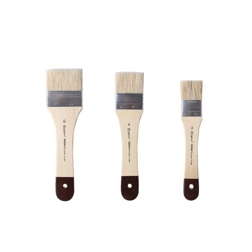Ensemble De Pinceaux En Poils De Sanglier Pour La Peinture À L'huile, Acrylique Et Aquarelle