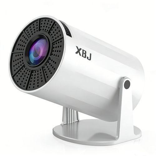 Projetor XBJ 4K UHD avec Android 11 ¿ WiFi 6 à double bande, 290 ANSI Lumens, puce Allwinner H713, Bluetooth 5.0, 1280*720P ! Projetor portable extérieur idéal pour les réunions de famille.