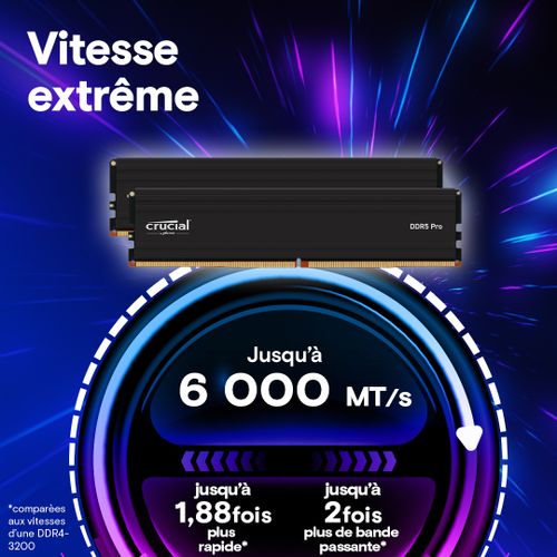 Ram DDR5 Crucial Pro 6000 CL48 16GB