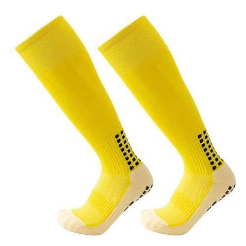 Chaussettes De Football Longues Jaunes ¿ Lot De 3 Paires ¿ Adultes ¿ Couleur Vive Et Éclatante