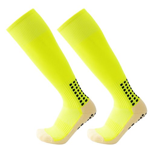 Chaussettes De Football Longues Vert Fluo ¿ Lot De 3 Paires ¿ Adultes ¿ Visibilité Éclatante Et Sécurité Renforcée