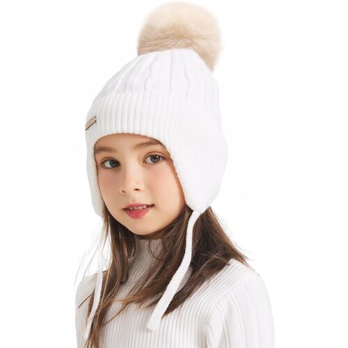 Jexnovashop-Bonnet D'hiver En Coton À Pompons Pour Enfant Et Fille