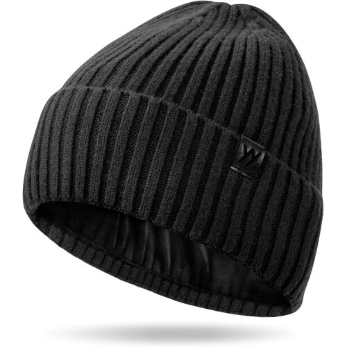 Jexnovashop-Bonnet D'hiver Pour Homme Et Femme, Doublé En Polaire Thermique, Bonnet De Ski, Bonnet À Revers Pour Temps Froid