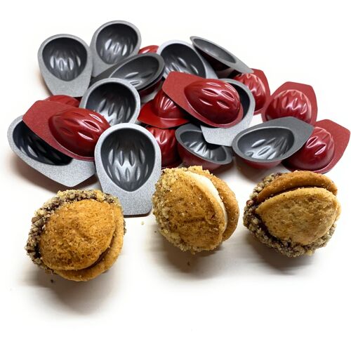 Jexnovashop-Lot De 20 Moules À Tartelette - Mini Plat À Four Noix Surface Antiadhésive