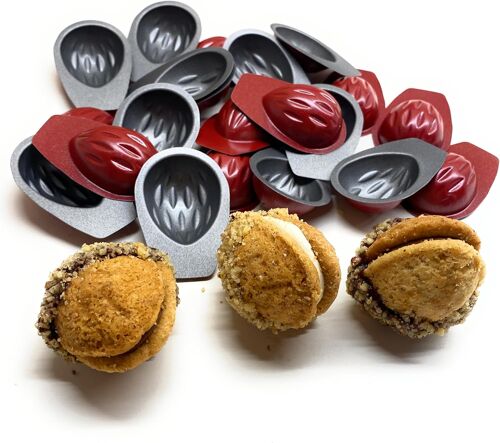 Jexnovashop-Lot De 20 Moules À Tartelette - Mini Plat À Four Noix Surface Antiadhésive