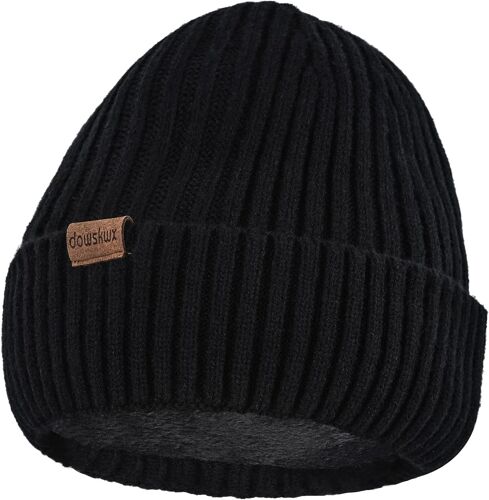 Jexnovashop-Bonnet Hiver Homme Femme, Chapeau D'hiver En Tricoté Chaud Et Respirant Beanie Hat Avec Doublure Douce En Polaire