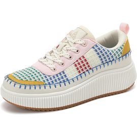 Baskets Décontractées En Maille Respirante Pour Femmes, Chaussures De Course Pour Femmes, Chaussures De Sport, Tennis Pour Dames, Semelle Souple Non Ald