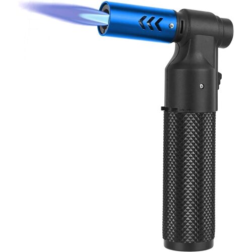 Jexnovashop-Chalumeau De Cuisine Au Butane - Briquet Rechargeable - Portable - Mini Chalumeau Au Butane Réglable - Pour Camping, Grill, Pâtisserie, Soudure Culinaire, Cuisine, Soudure, Barbecue (Sans